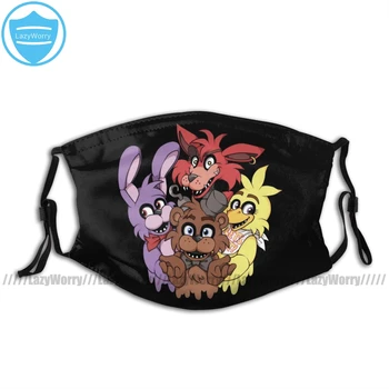 

Bonnie Mouth Face Mask Five Nights At Freddys Facial Mask with Filters Funny for Adult Polyester Mask