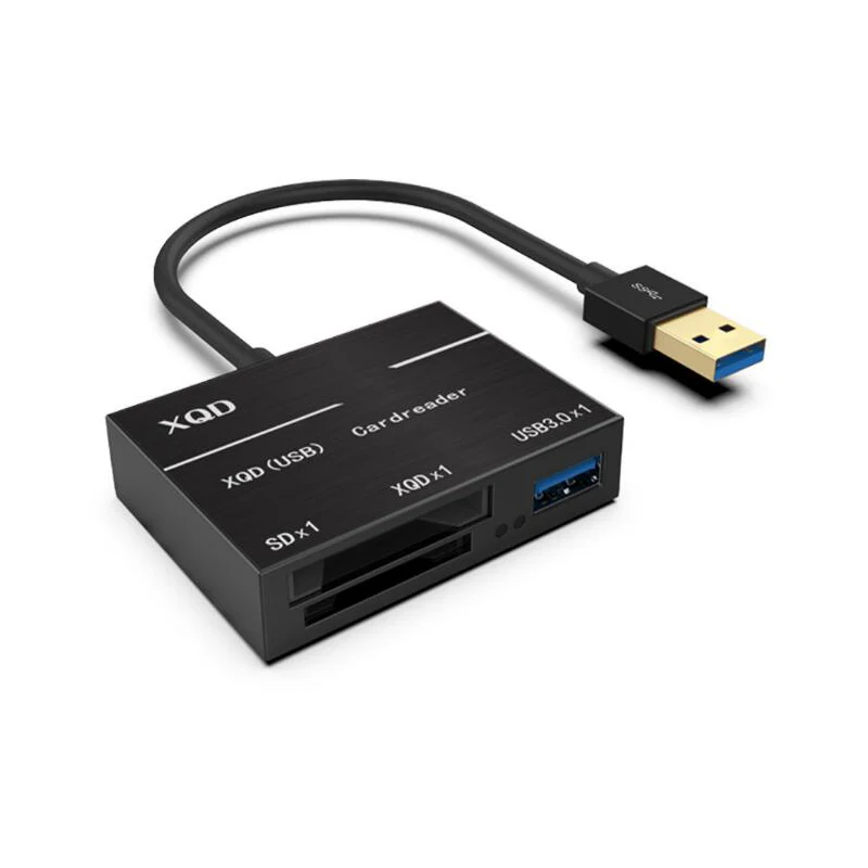 500 МБ/с./с Xqd кардридер USB 3,0 ридер SD высокоскоростной usb3.0 концентратор адаптер кардридер для u-диска мышь sony M/G серии Nikon D4/D5 - Цвет: Черный