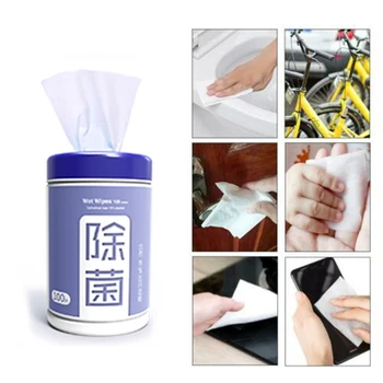 

Alcohol Swabs Wet Wipes Antiseptic Disinfection Cleaning 100Pcs / Pack Portable