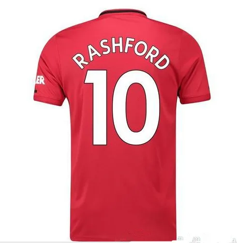 Футбольная Джерси LINGARD RASHFORD MARTIAL POGBA ALEXIS FRED футболка для взрослых LUKAKU 19/20 футболка для футбола - Цвет: shirt