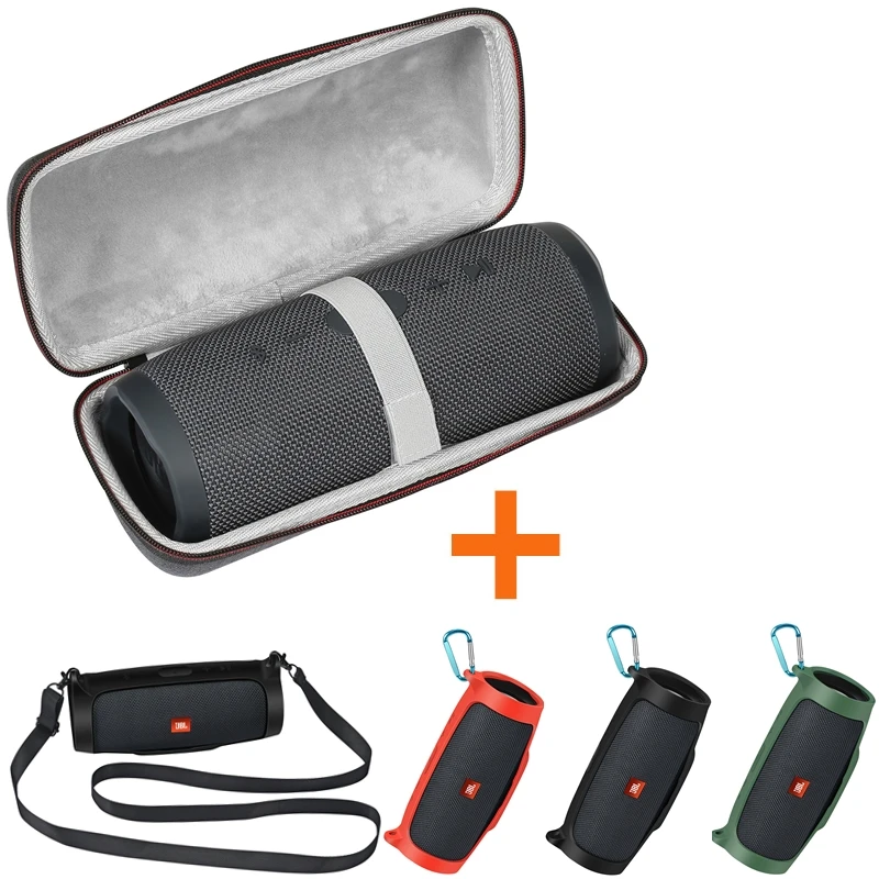 Funda de EVA dura para viaje, bolsa de transporte con cremallera, almacenamiento, funda de silicona suave para JBL Charge Essential, Altavoz Bluetooth, novedad