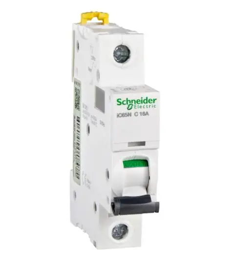 

Миниатюрный автоматический выключатель A9F18116 IC65N 1P C16A IC65N, C Кривая, 1P, 16A