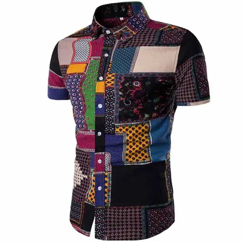 Camisa модные de hombre de ocio camisa camisas de la camisa социальная masculina para летняя рубашка для мужчин блузка с цветочным принтом рубашка для мужчин
