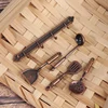 1/12 Dollhouse Miniature Accessories Mini Shovel Soup Spoon Storage Holder Simulation Furniture Kitchen Utensils For Decoration 4