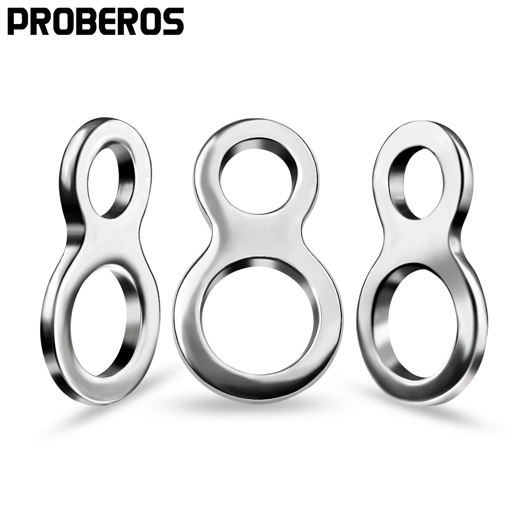 

PROBEROS 500Pcs Fishing Connector 400-600LBS Swivel Trolling Solid Ring Jig Assist Hook 304 Stainless Steel Fishing Tackle