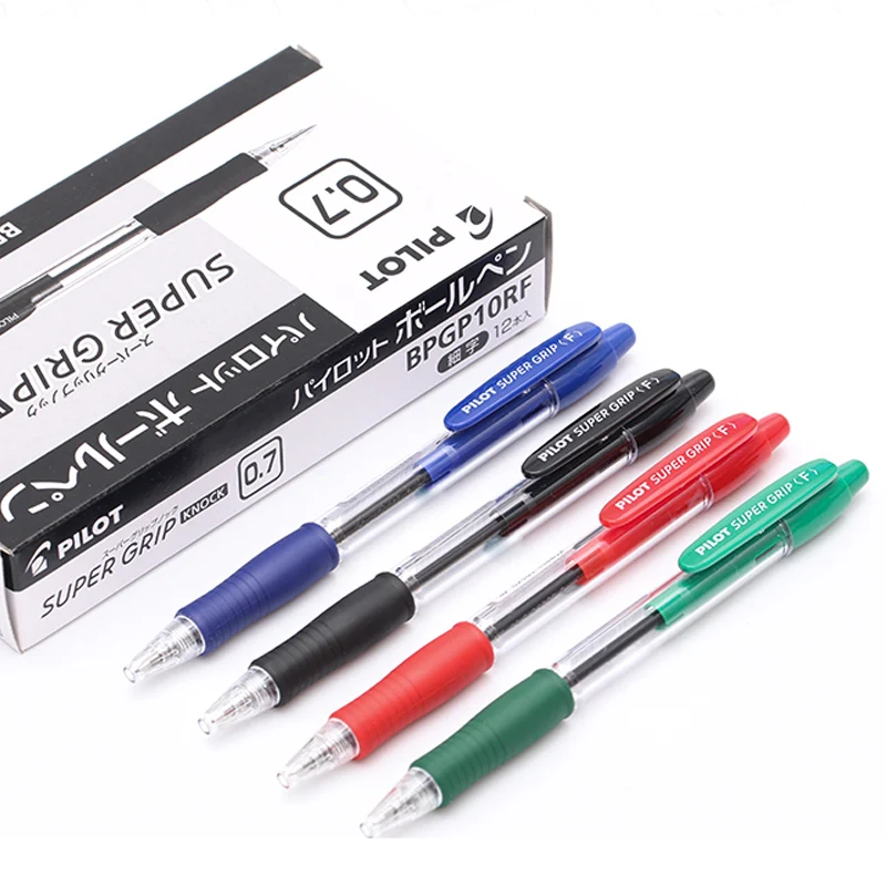 Япония пилот 6 штук BPGP-10R супер ручка шариковая ручка прозрачный пластик 0,7 мм офисные школьные принадлежности