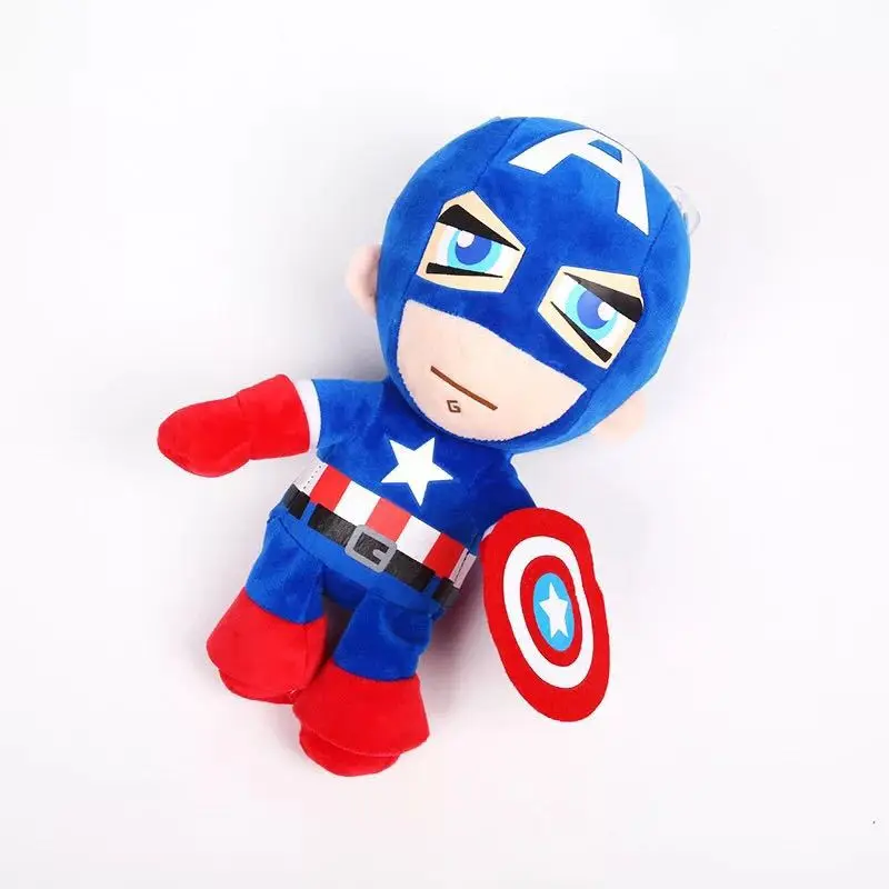 10 25cm Marvel Avengers Soft Stuffed Super Hero Captain America Iron Man Spiderman Plush Toys Movie