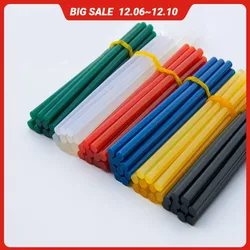 Vara de cola quente em cores 10 peças, 7/11x270mm, 7mm/11mm de diâmetro, faça você mesmo, industrial