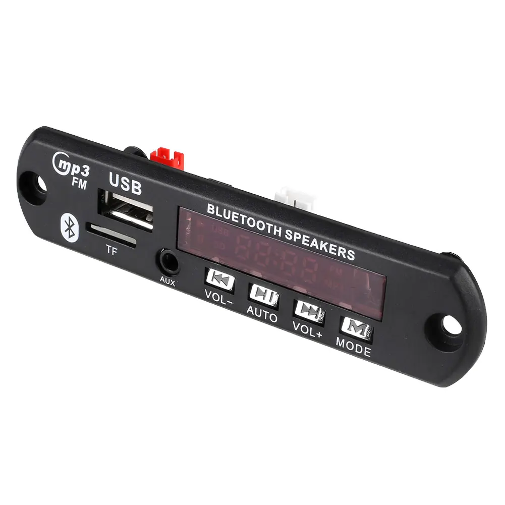 DC 12 В авто светодиодный USB AUX Bluetooth MP3 декодирование доска HiFi усилитель дистанционного управления