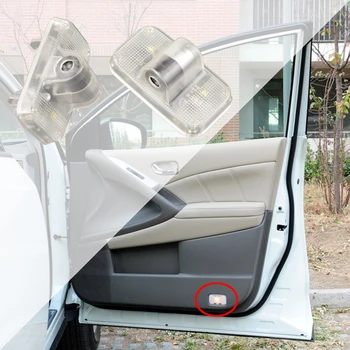 

2Pcs 3D LED Car Door Light Laser Ghost Projector For Nissan Murano Z50 Z51 X-trail X trail T30 T31 Teana J31 GT-R GTR R35 Sylphy