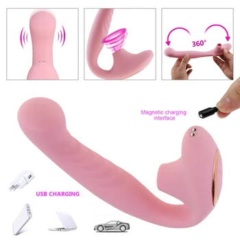Clitoris Sucker Dildo Vibrator Erotic Sex Toys for Woman Clit Licking Stimulator Vagina Nipple Sucker Female Masturbator Sexo 2