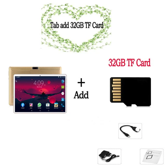 10,1 дюймовый планшетный ПК Android 9,0 десять ядер 3G/4G Телефонный звонок 8 ГБ/128 Гб Wi-Fi Bluetooth двойная SIM X20 планшетный ПК - Комплект: Комплект 3