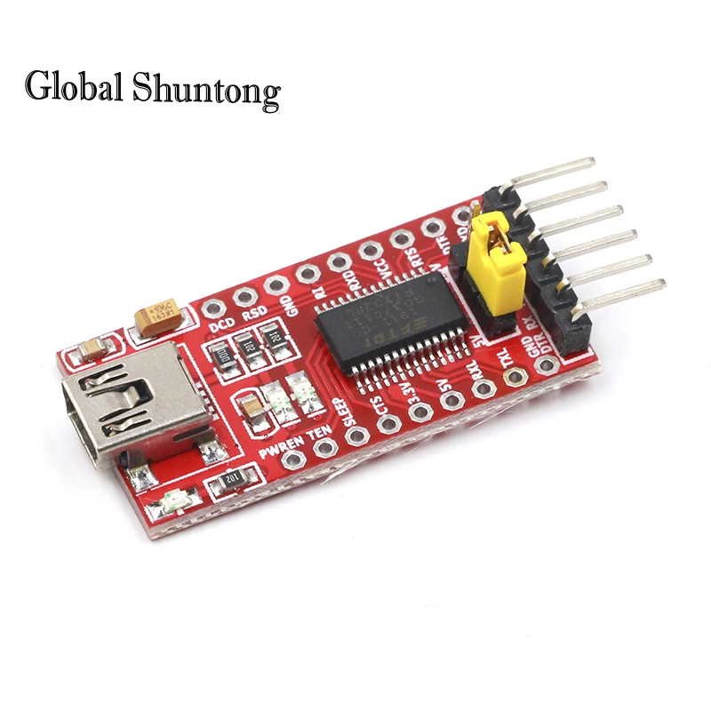 FT232RL FTDI USB 3 В 5 к модулю последовательного адаптера TTL для мини-порта arduin. Покупайте