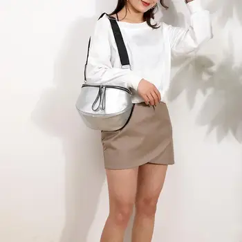 

Women Crossbody Shoulder Bags Soft PU Leather Non-fading Shell Messenger Handbags Travel Hip Bum Bag Lady Purse