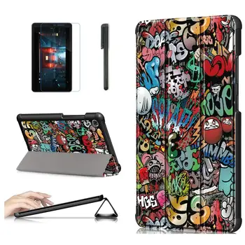 

GLIGLE Super Slim stand leather case cover for Lenovo Tab Tab M7 TB-7305F 1pcs/lot +Screen film+touch pen free shipping