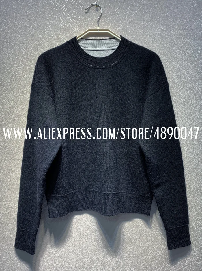 Женский свитер, высококачественный кашемировый свитер, женская одежда, мягкий и удобный свитер - Цвет: Черный