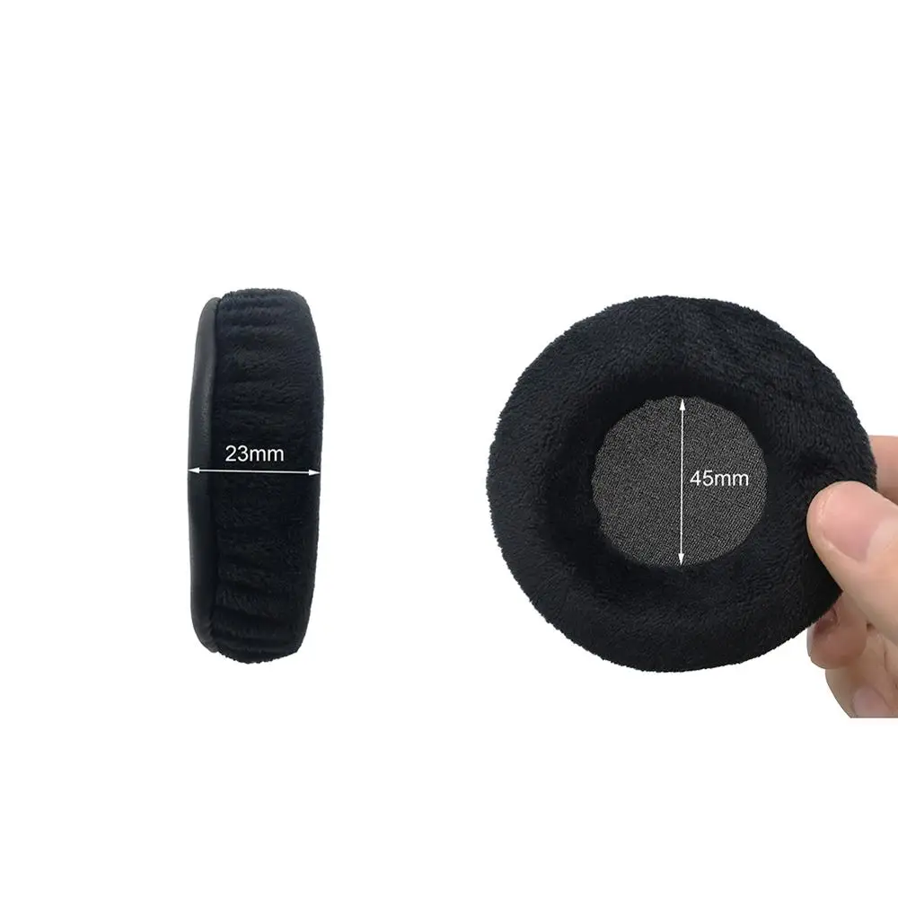 KQTFT 1 Pair of Velvet Replacement Ear Pads for JVC HA W200RF HAW200RF HA W200RF Headset EarPads Earmuff Cover Cushion Cups