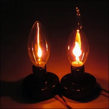 Bombilla LED Retro Edison, luz de fuego con efecto de llama, lámpara de decoración de gravedad Vintage para fiesta, luces de fuego creativas, lámpara de llama simulada