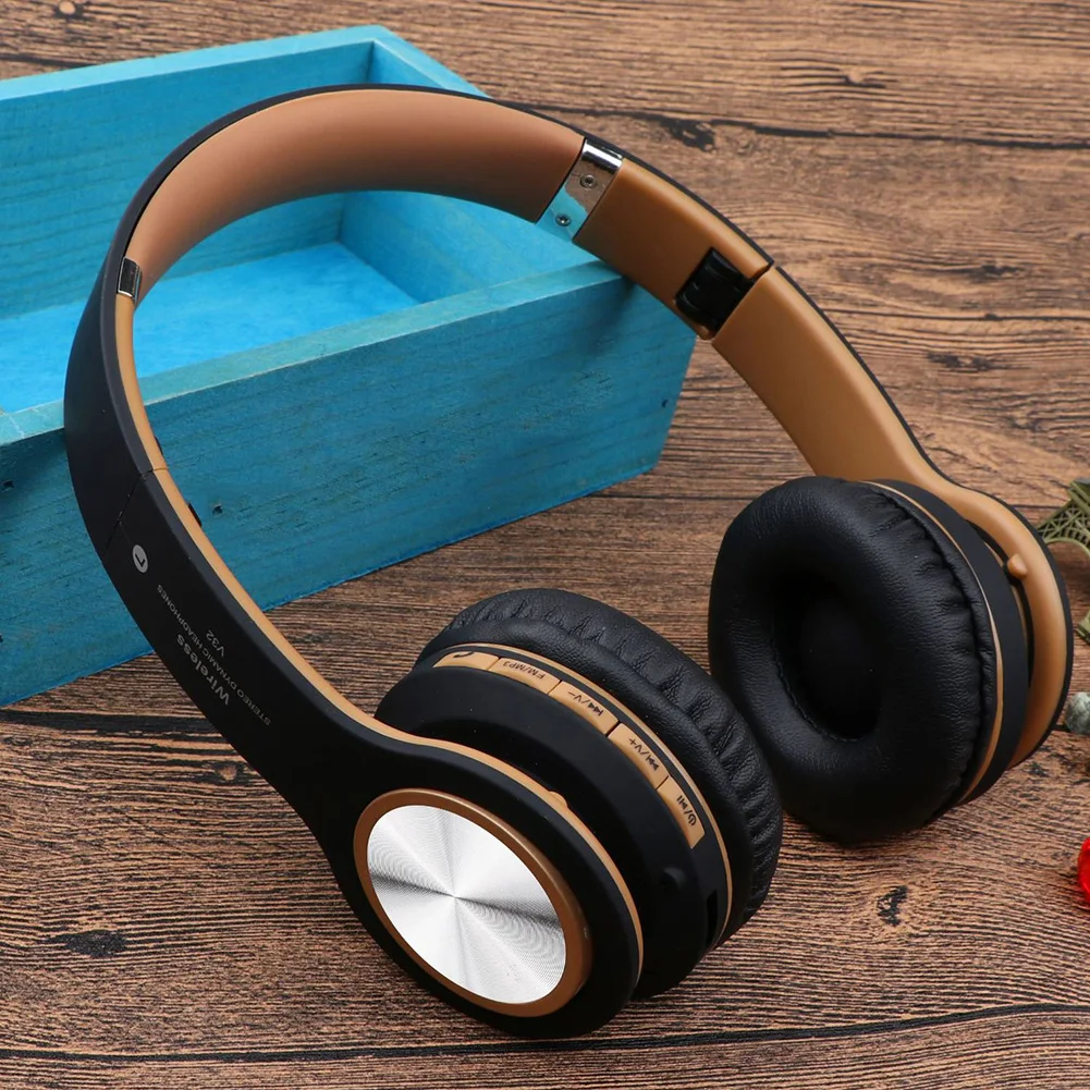 V32, Многофункциональные Стерео наушники 5,0, Bluetooth, беспроводные наушники, спортивные, TF карты, английские, вещательные, беспроводные наушники, гарнитура