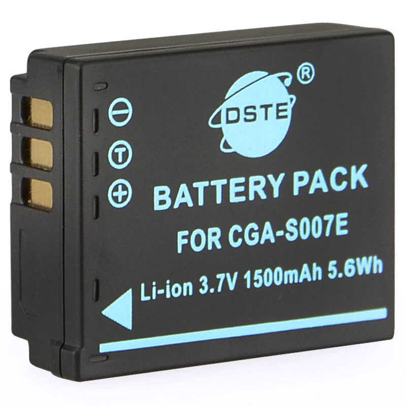 4 шт. 1500 мАч 3,7 V CGA-S007E S007E DMW-BCD10 DSTE батарея камеры DSLR для цифрового фотоаппарата Panasonic DMC-TZ1 DMC-TZ1EB-S DMC-TZ1EG-K DMC-TZ1-A - Цвет: 3Battery Only