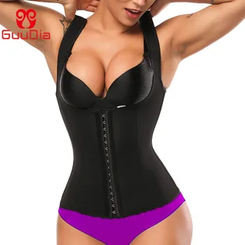 

GUUDIA Women Hot Sweat Neoprene Sauna Vest for Weight Loss Tummy Fat Burner Slimming Shapewear Hot Thermo Body Shaper Sweat Top