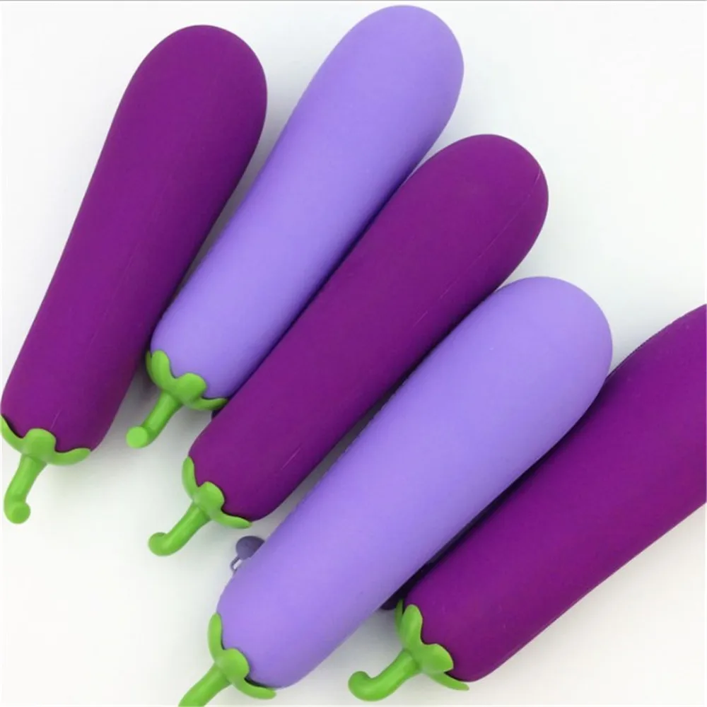 Творческие баклажаны Bean Pod Фигурные ручки силиконовая ручка сумка студенческая