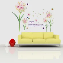 Креативные классные Розовые Настенные наклейки для спальни шкаф живопись SK9016 Съемная водонепроницаемая клейкая бумага с фабрики