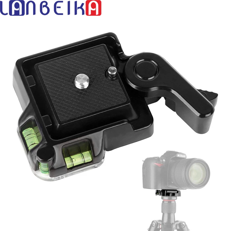 

LANBEIKA Durable QR-40 Universal Aluminium Alloy Quick Release Clamp Adapter Plate Tripod DSLR Photography Accessory