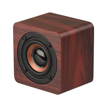 

1 Portable Vintage Durable Mini Square Mini Speaker Stereo Sub Woofer Wireless Speaker Loudspeaker for Outdoor Camping Trip