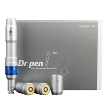 Dr Pen Ultima A6 Беспроводная электрическая ручка с микроиглой с 2шт 12 игл для Dr. Pen Meso тату Micropen