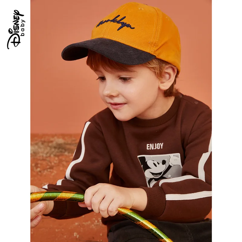 

Disney Children's 2019 Autumn/Winter New Children's Plus Velvet Warm Top Baby Round Neck Collar Top Kids Sweatshirt Kids Hoodies