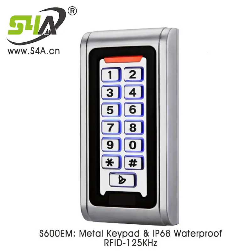 S600 IP68 Водонепроницаемая автономная RFID металлическая клавиатура контроля доступа - Цвет: S600