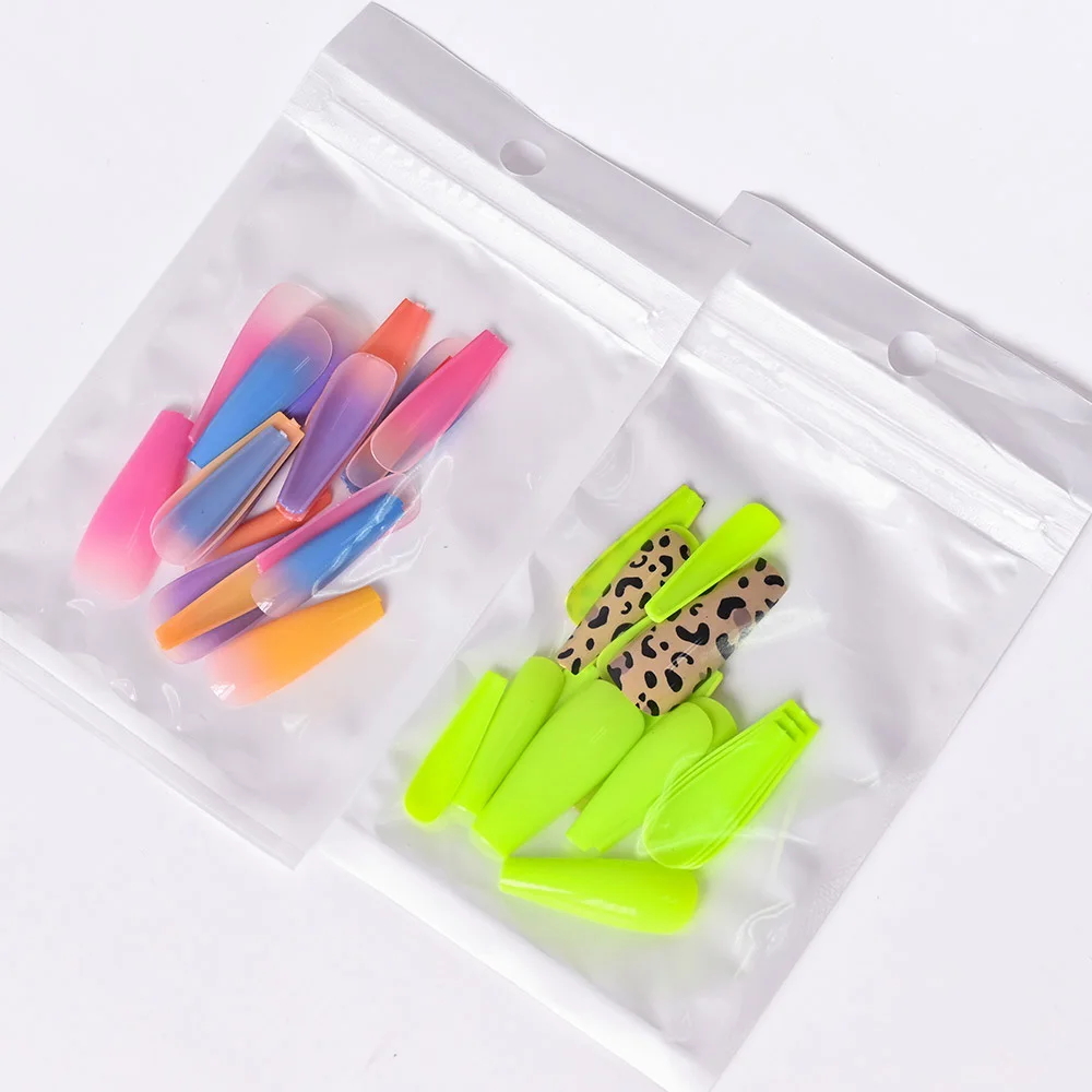 20Pcs/Bag Leopard Ballet False Nails