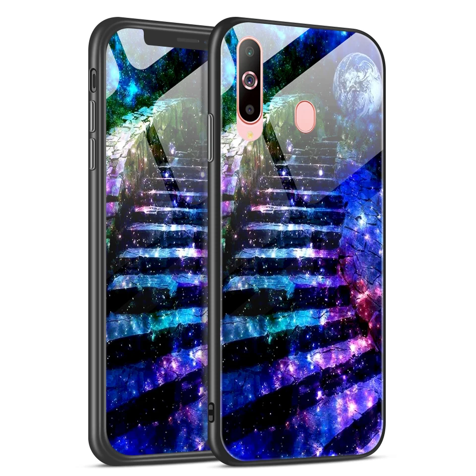 Чехол из закаленного стекла для samsung Galaxy A6S A8S A9S, противоударный силиконовый чехол из ТПУ для Galaxy A9, SM-A920F, чехлы для телефонов - Цвет: W351