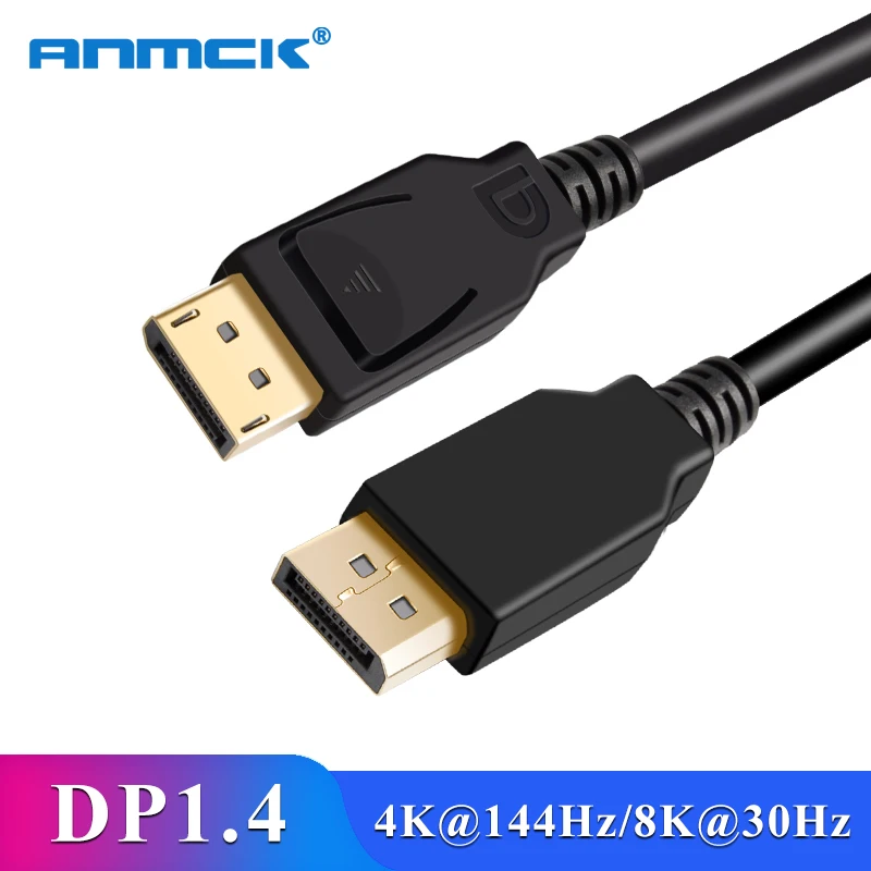 Порт дисплея 1 4 кабель 4K 144 Гц 8K 30 5 м 10 15 20 32 Гбит/с DP штекер порт Шнур для ПК