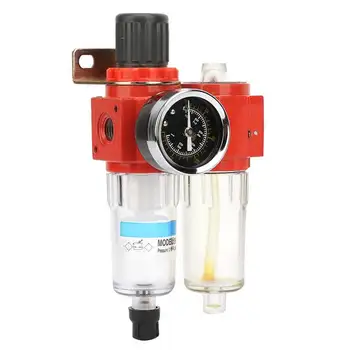 

Air Pressure Regulator 0 05-0 85Mpa /4 Pneumatic Air Source Treatment Filter Air Regulator for Any Pneumatic Tools