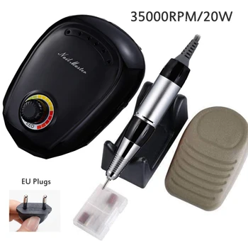 

Mini Portable 35000RPM Professional Nail Drill Machine Set With Nail Drill Bits Electric Manicure Pedicure Machine Nail Art Tool