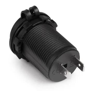 

Waterproof Car Motorcycle Motorbike Cigarette Lighter Power Supply Socket Plug Outlet Power Adapter Fit For 12-24V