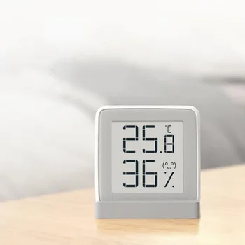 

Smart Electric Digital Thermometer Hygrometer clock Indoor Wireless E-ink LCD Temperature Humidity Measuring Tools
