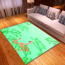 Modern Flamingo Pattern Living Room Carpet Home Decorative Kids Bedside Area Rugs Floor Mat Flannel Dining Table Rugs and Carpet