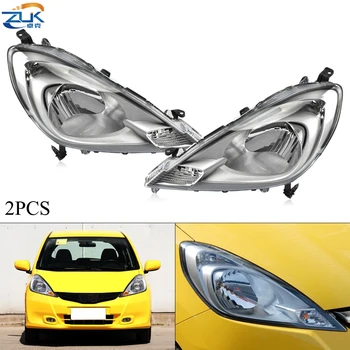 

ZUK Pair Front Bumper Headlight Headlamp For HONDA FIT JAZZ 2012 2013 2014 GE6 GE8 Halogen Head Light Head Lamp Housing Sub-assy