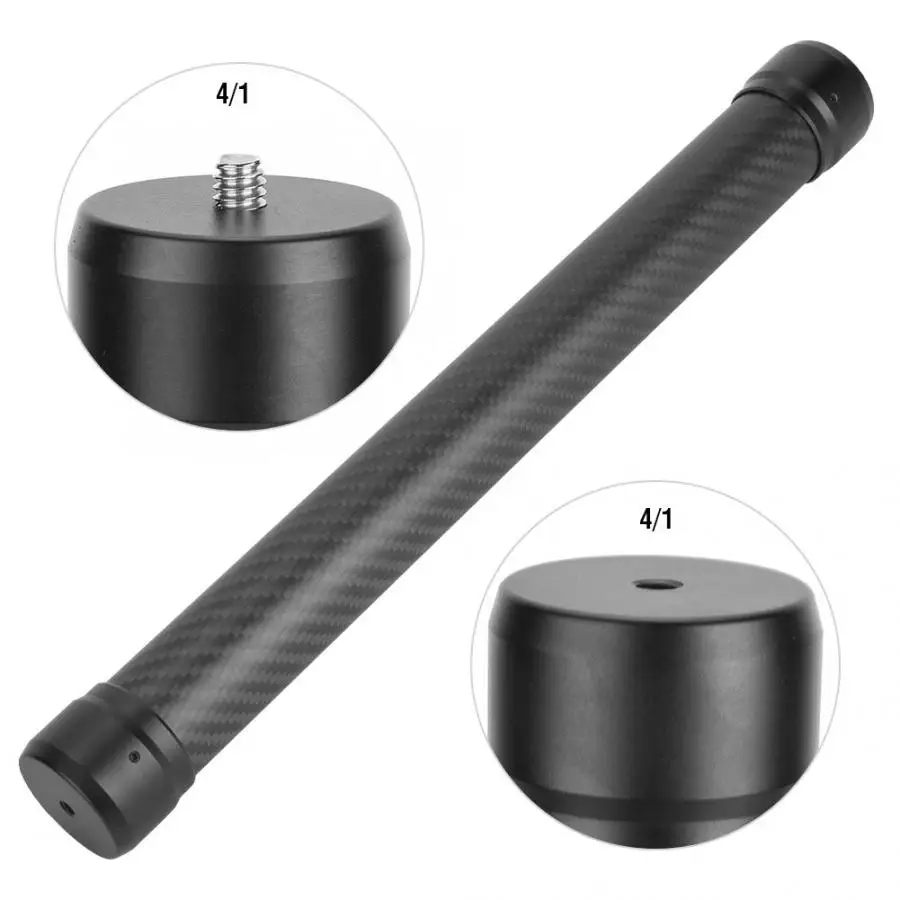 

Ulanzi AgimbalGear DH10 Carbon Fiber Handheld Extension Pole Stick for DJI Ronin S Stabilizer with 1/4 Inch Screw and Screw Hole