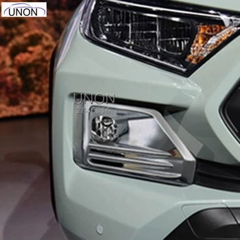 

For Toyota RAV4 2019 5th Car Front Fog Light Lamp Cover Trim Exterior Chromium ABS Decor Frame Car Styling Garnish Accessories