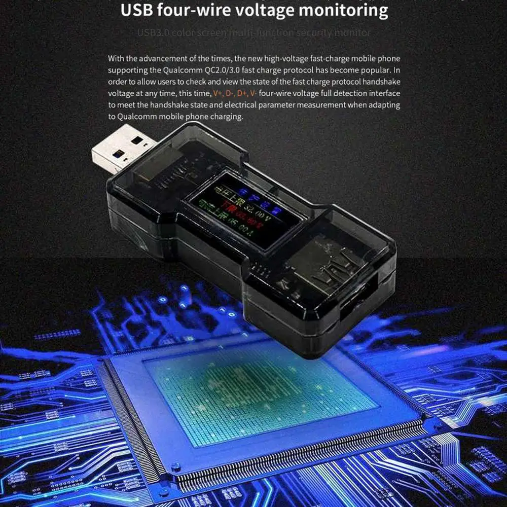 USB тестер постоянного тока цифровой вольтметр FNB18 ампериметр измеритель напряжения тока Ампер Вольты ампреметр детектор Банк питания зарядное устройство индикатор