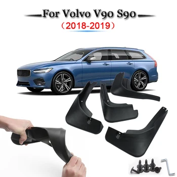 

Car Styling ABS Car Mud Flaps Splash Guard Mudguard Mudflaps Fender External Cover Car Accessories For Volvo V90 S90 2018 2019