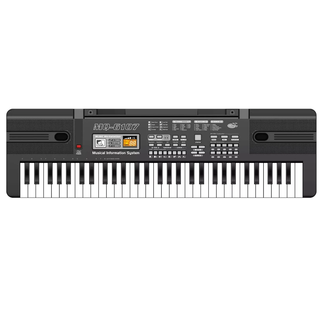 

Beginner 61 Key Electronic Keyboard Piano with Microphone Early Education Puzzle Musical Toy for Children - Type 6107