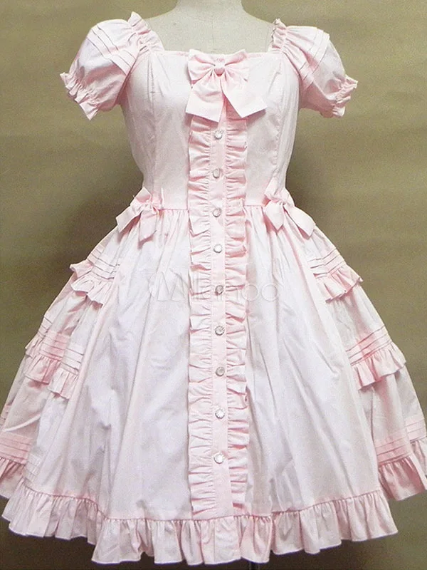 

Women Boutique 2021 Summer New Lolita Big Bow Grid Dress Princess Dress Up Girl Birthday Party Clothing Dress