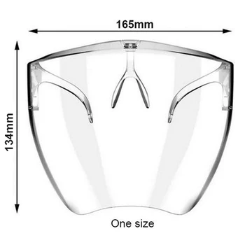 

Dropshipping NEW Anti-spray Mask Safety Full Face Shield FaceShield Clear Washable Face Anti-Splash Gradient For Outdoor Use