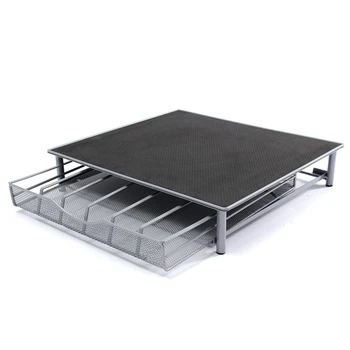 

HTHL-36Pcs Cups Metal Coffee Capsule Holder Reusable Coffee Capsules Storage Rack