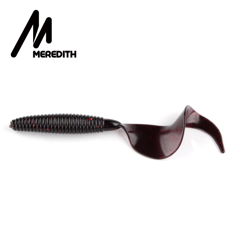 Искусственные рыболовные приманки MEREDITH Grub, 90 мм, 4,4 г, 10 шт., мягкие рыболовные приманки, рыболовные снасти хищника, червь, мягкие воблеры